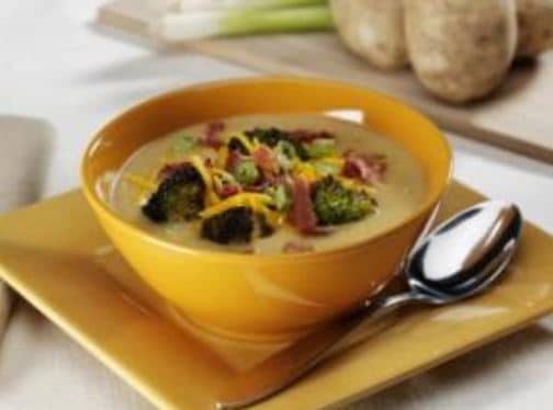 Lightened-Up Loaded Baked Potato Soup - Dietitian Tara Gidus