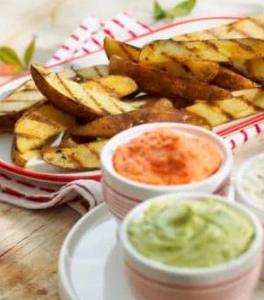 Grilled Potato Dippers