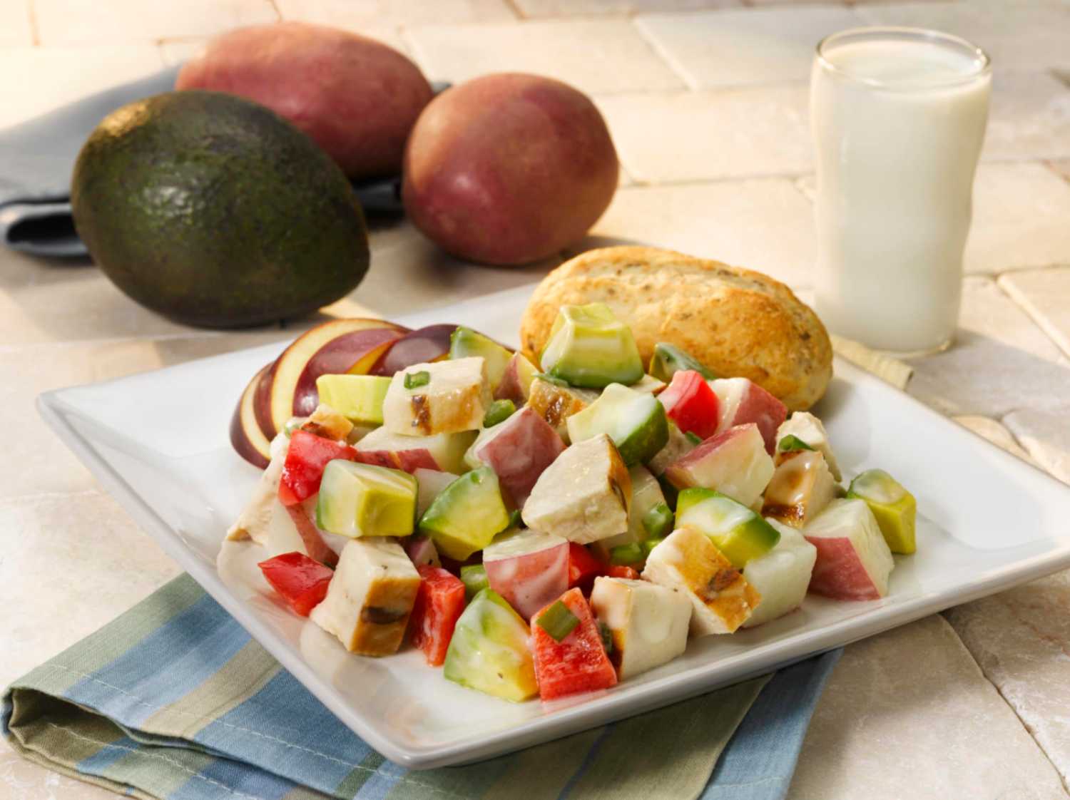 Avocado, Potato and Chicken Salad