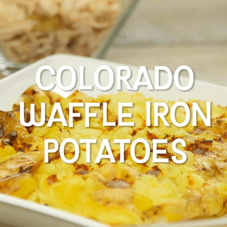 Freshly Made Waffle Iron Potatoes by the Colorado Potato Administrative Committee